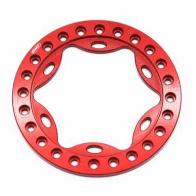 OMF 1.9 Scallop Beadlock Red Anodized OMF 1.9 Scallop Beadlock Red Anodized