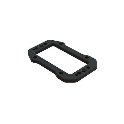 Aluminum Servo Mount Plate Black Aluminum Servo Mount Plate Black
