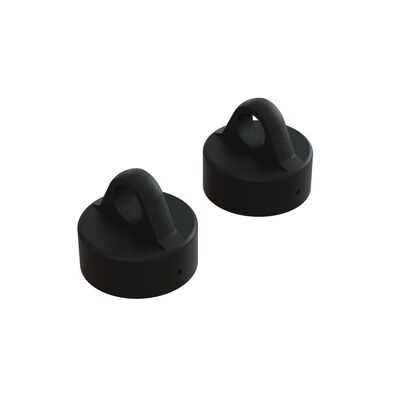 Aluminum Shock Cap, Black (2) Aluminum Shock Cap, Black (2)