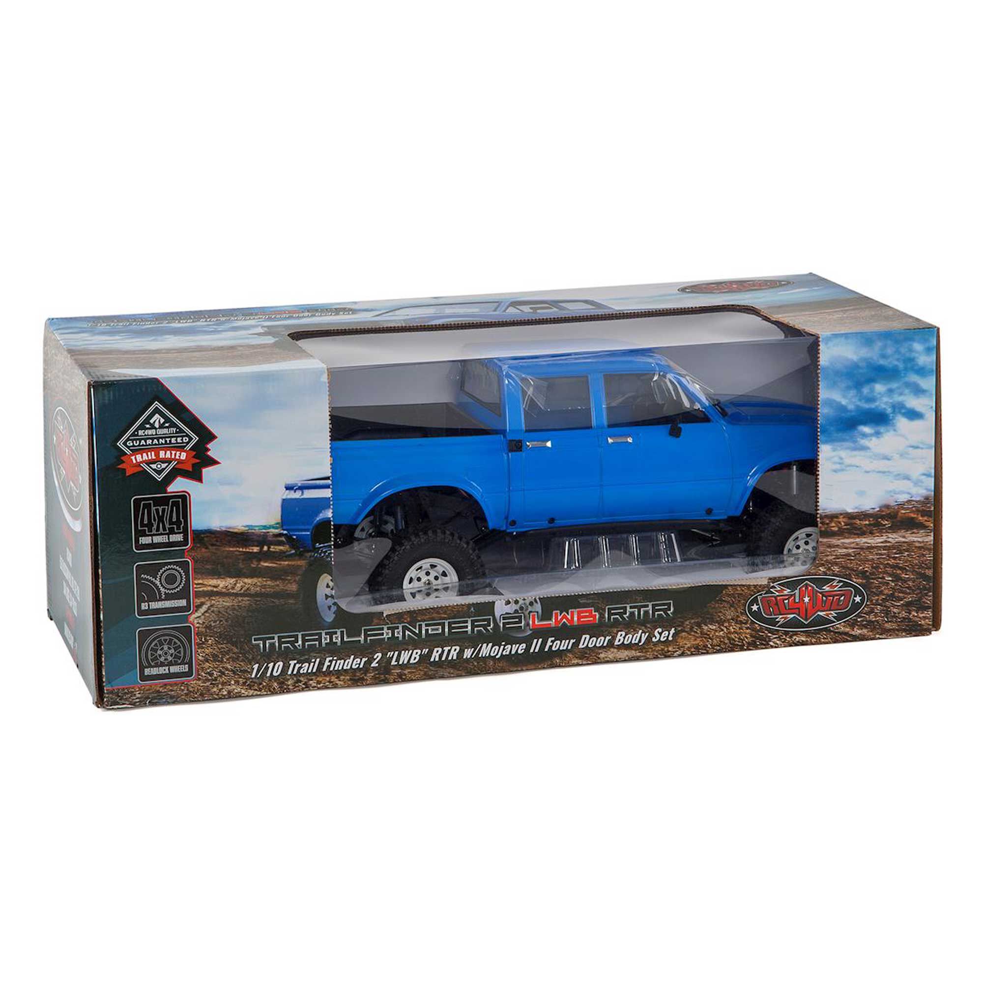 RC4WD 1/10 Trail Finder 2 LWB 4WD with Mojave II 4-Door Body