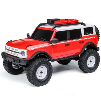 1/24 SCX24 Ford Bronco Heritage Edition 4X4 RTR Brushed Rock Crawler (Battery & Charger Included), Red 1/24 SCX24 Ford Bronco 4X4 RTR Brushed Rock Crawler (Battery & Charger Included), White