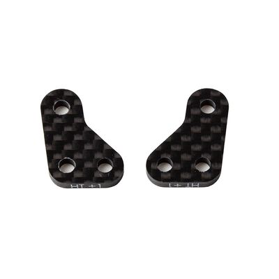 Factory Team Carbon Fiber Steering Block Arms HT +1, 1/10 Team Associated RC10B6.3 Factory Team Carbon Fiber Steering Block Arms HT +1, 1/10 Team Associated RC10B6.3