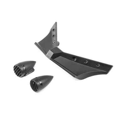 Front Bumper and Headlights, Black: Doomsday Front Bumper and Headlights, Black: Doomsday