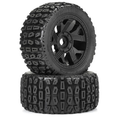 1/6 Brutus F/R 5.7" Monster Truck Tires MTD 24mm Black Ripper (2) 1/6 Brutus F/R 5.7" Monster Truck Tires MTD 24mm Black Ripper (2)