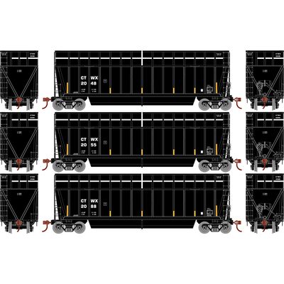 HO ATH Berwick Bathtub Extended Side Gondola, CTWX #2048/2055/2088 (3) HO ATH Berwick Bathtub Extended Side Gondola, CTWX #2048/2055/2088 (3)
