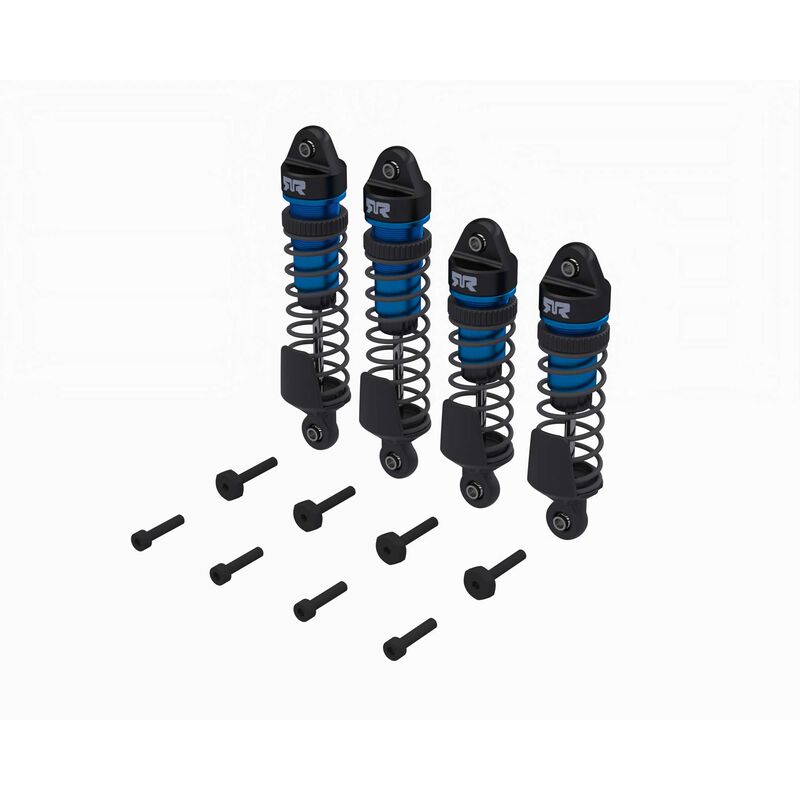 Shock Set, Front/Rear Assembled, 700 cSt Oil, Blue (4Pcs): MINI
