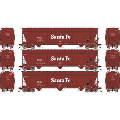 HO GEN ACF 4600 Covered Hopper, ATSF #314074/314243/314306 (3) HO GEN ACF 4600 Covered Hopper, ATSF #314074/314243/314306 (3)