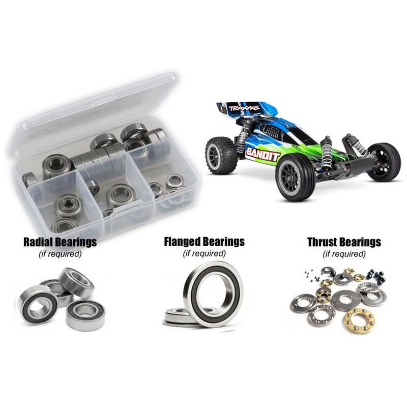 Rubber Shielded Bearing Kit, 1/10 Traxxas Bandit XL