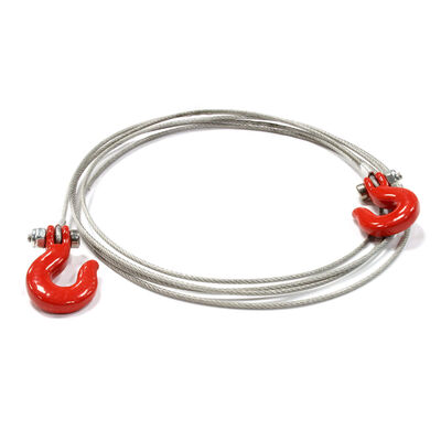 Cable and Hook Set, Red: 1/10 Scale Crawler Cable and Hook Set, Red: 1/10 Scale Crawler