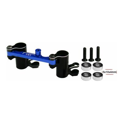 Aluminum Steering Bellcrank, 1/10 Traxxas Mini Maxx, Blue Aluminum Steering Bellcrank, 1/10 Traxxas Mini Maxx, Blue