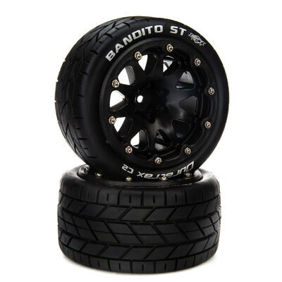 Bandito ST Belted 2.8" Mounted Front/Rear Tires, 14mm Black (2) Bandito ST Belted 2.8" Mounted Front/Rear Tires, 14mm Black (2)