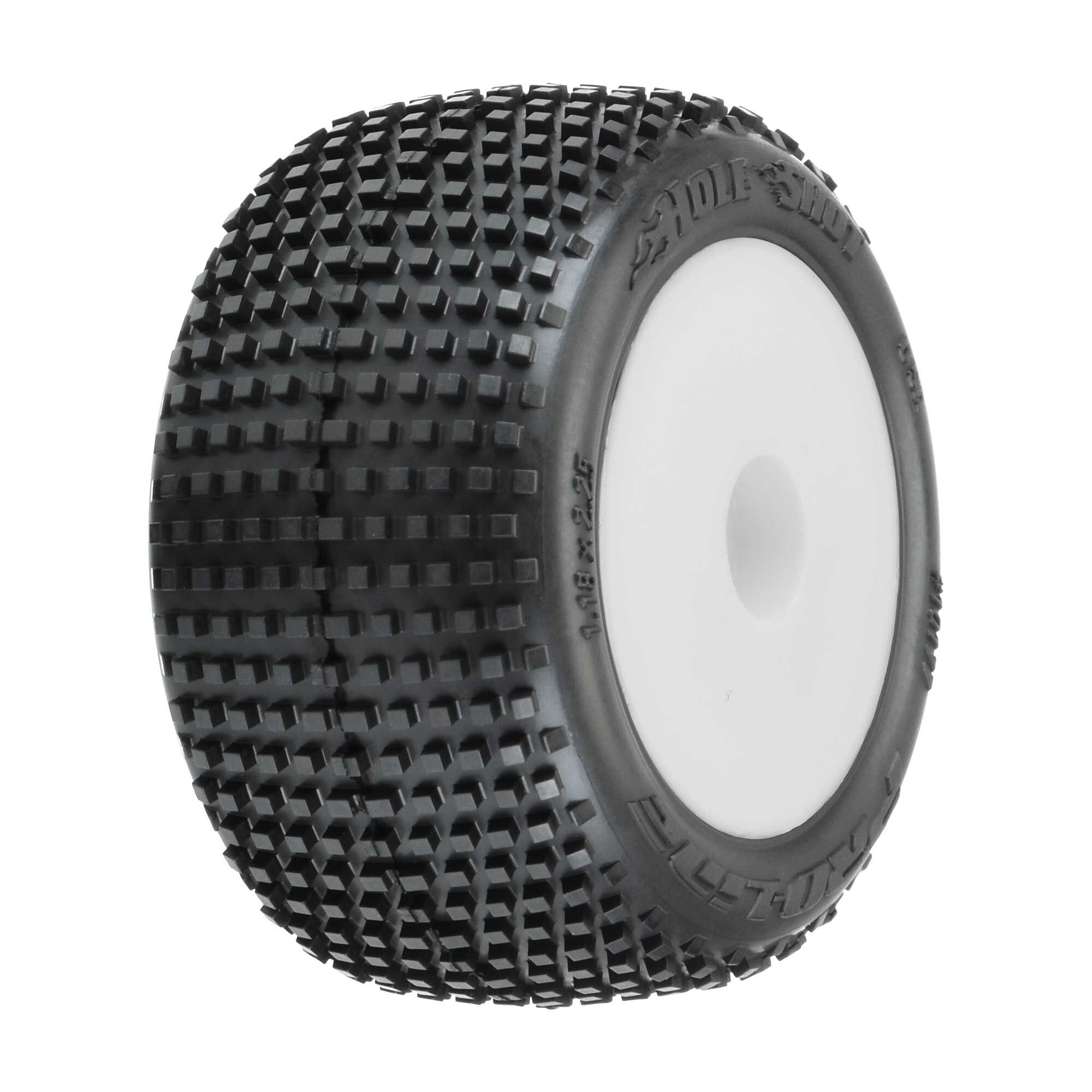 Pro-Line Racing 1/18 Hole Shot Front/Rear Mini-T Tires Mounted 8mm