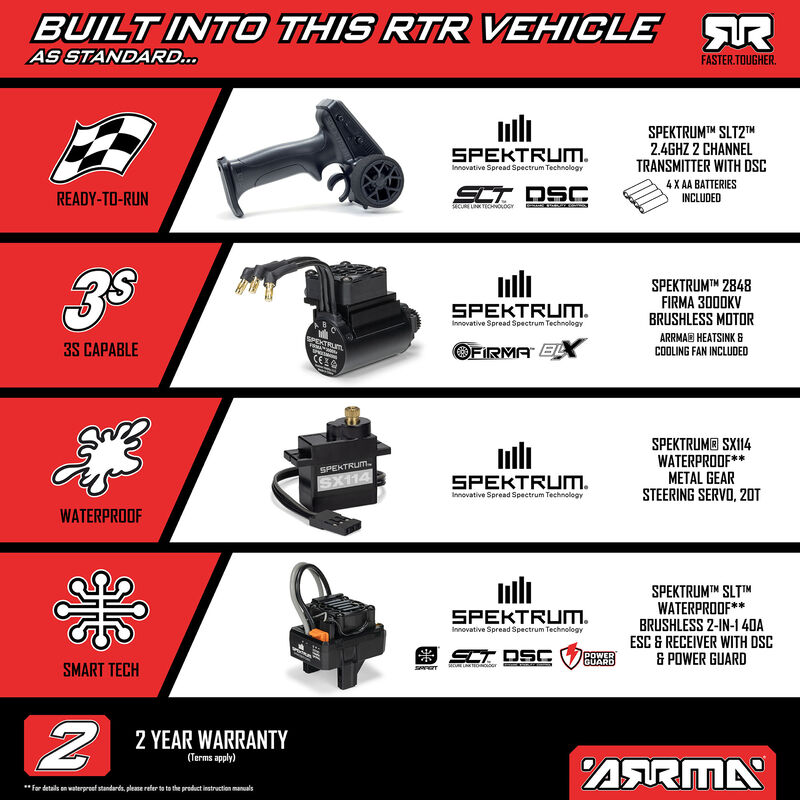 �˾���ũ ARA2508T1 [ARRMA] 1/16 �Ƹ��� �̴� ũ���� 3S �귯������ - ������� (������,���͸� ����) 17