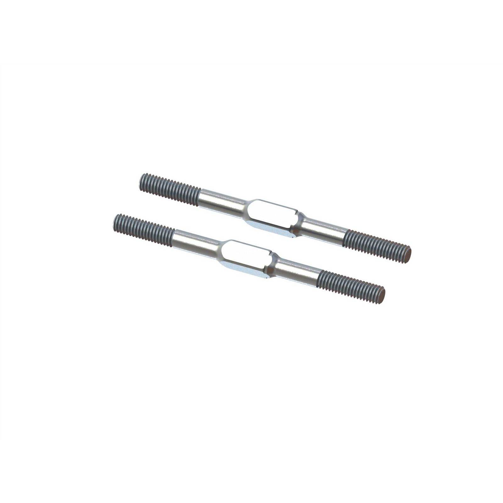 Steel Turnbuckle, M4x60mm Silver (2): EXB