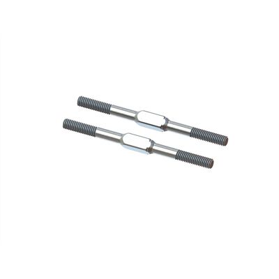 Steel Turnbuckle, M4x60mm Silver (2): EXB Steel Turnbuckle, M4x60mm Silver (2): EXB