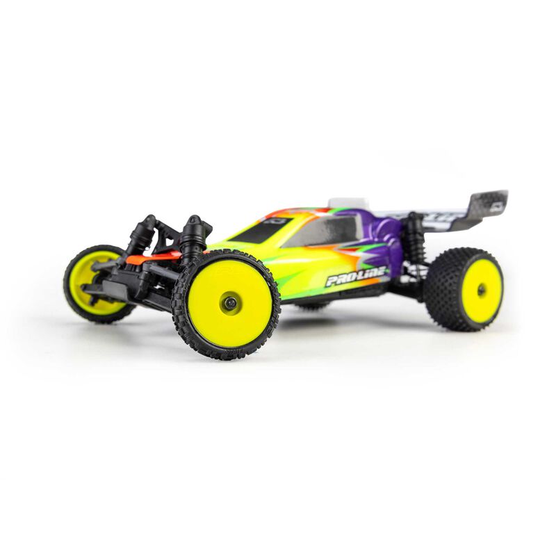 Pro-Line Racing 1/24 Wedge Front and Prism Rear Carpet Tires Mounted 7mm, Yellow (4): Losi Micro-B