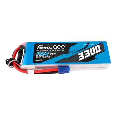 14.8V 3300mAh 4S 45C G-Tech LiPo Battery: EC3 14.8V 3300mAh 4S 45C G-Tech LiPo Battery: EC3