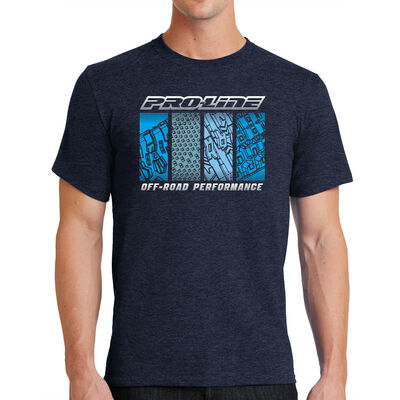 Pro-Line Quarter Tread Navy T-Shirt, 2XL Pro-Line Quarter Tread Navy T-Shirt, 2XL