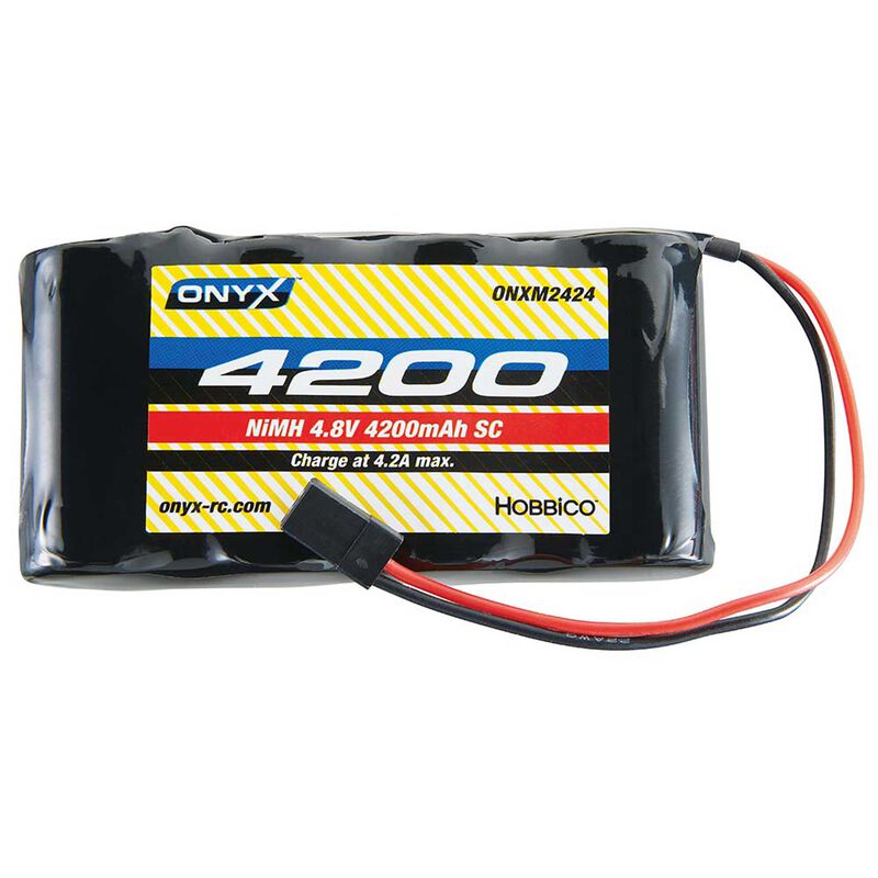 sub c lipo batteries Onyx 4.8V 4200mAh Sub-C NiMH Flat Receiver Battery: Universal Receiver
