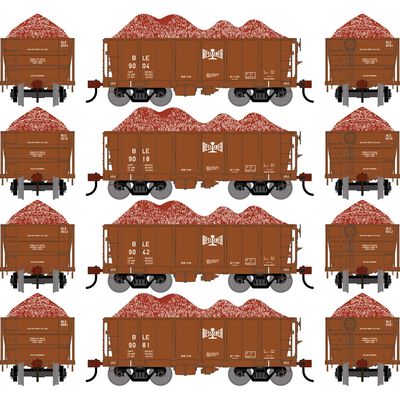 HO ATH 26' PC&F Ore Car Tight-Bottom Low-Side w/Load, BLE #9004/9018/9042/9081 (4) HO ATH 26' PC&F Ore Car Tight-Bottom Low-Side w/Load, BLE #9004/9018/9042/9081 (4)