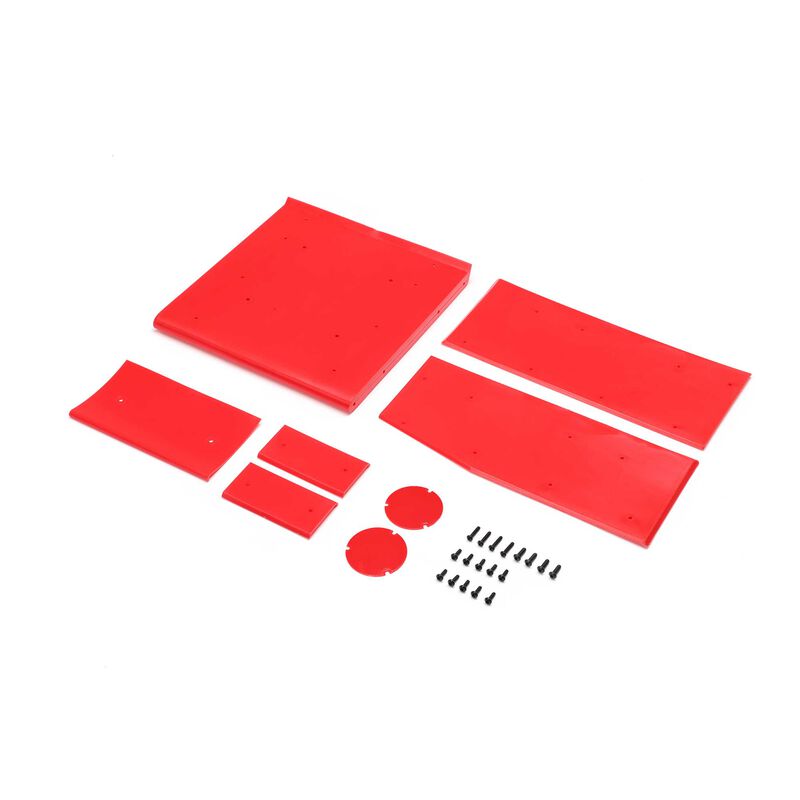 Wing Panel Set, Red: 22S Sprint Wing Panel Set, Red: 22S Sprint