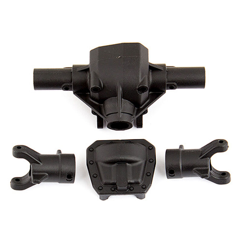 Front Axle Housing and Hubs, 1/12 Team Associated CR12