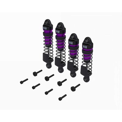 Shock Set, Front/Rear Assembled, TBC cSt Oil, Purple (4Pcs): MINI Shock Set, Front/Rear Assembled, TBC cSt Oil, Purple (4Pcs): MINI