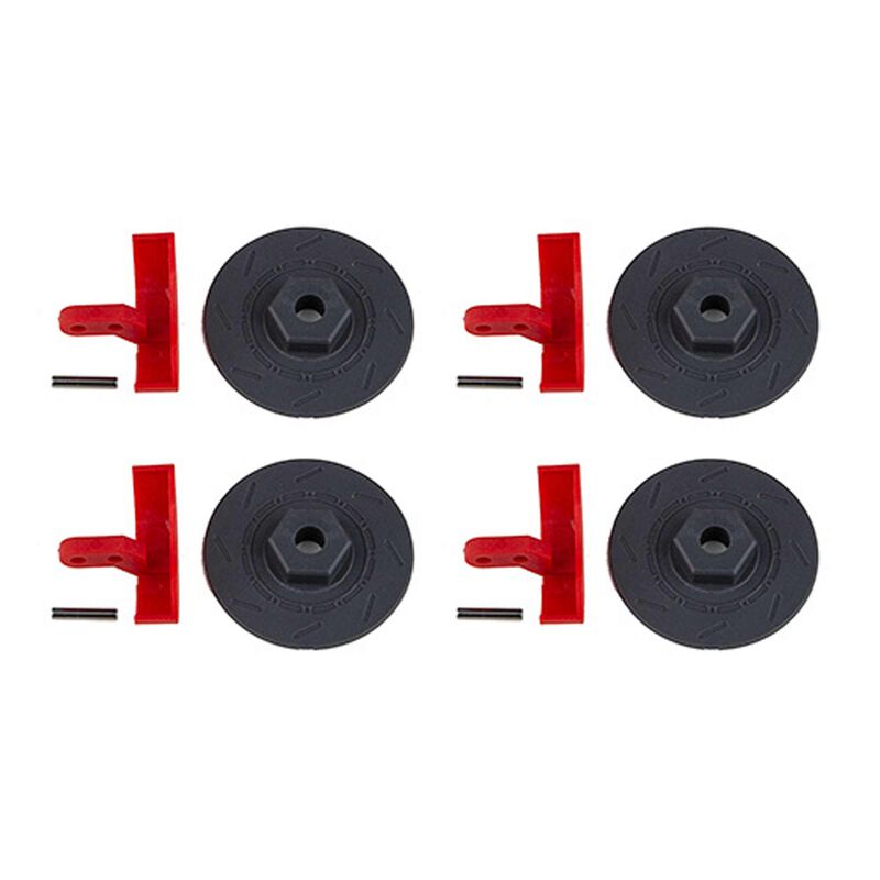 Wheel Hexes & Calipers, 1/10 Team Associated Apex2