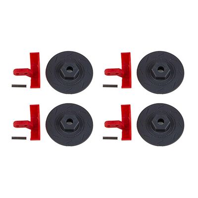 Wheel Hexes & Calipers, 1/10 Team Associated Apex2 Wheel Hexes & Calipers, 1/10 Team Associated Apex2