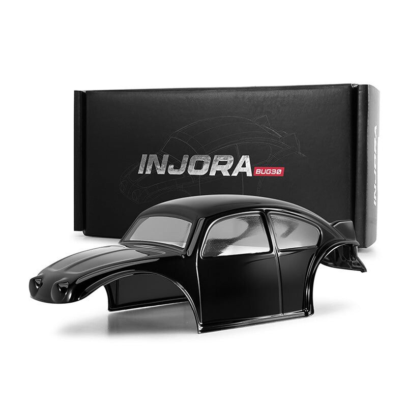 INJORA 1/30 Classic Bug Body, Black, 1/24 Axial SCX24