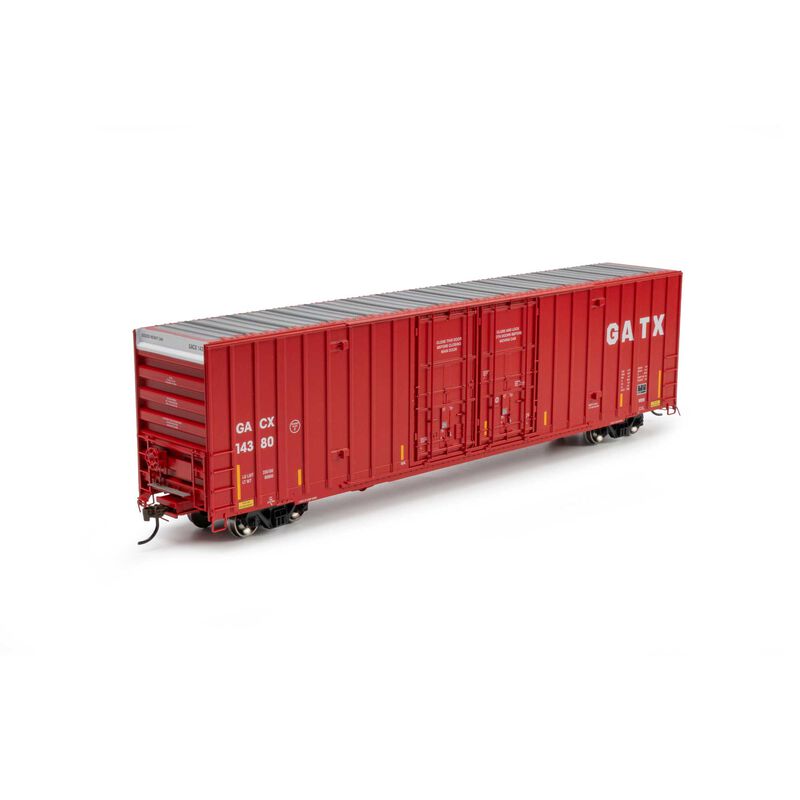 Athearn HO ATH 60' Gunderson High Cube Double Door Box Car, GACX #14380 Athearn HO ATH 60' Gunderson High Cube Double Door Box Car, GACX #14380