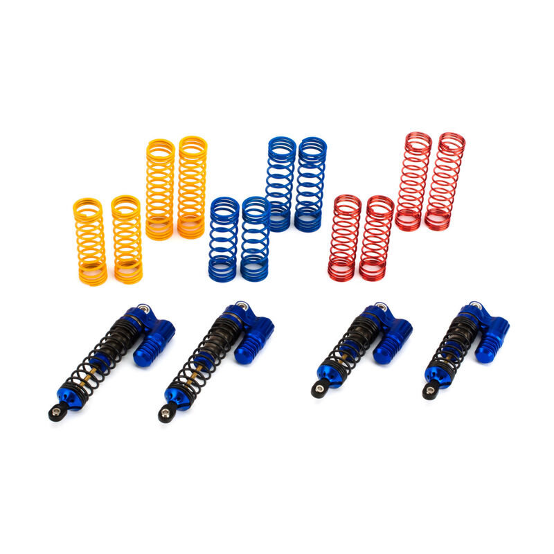 Integy XSR2 Heavy Duty Piggyback Shocks, Blue Traxxas Slash (4