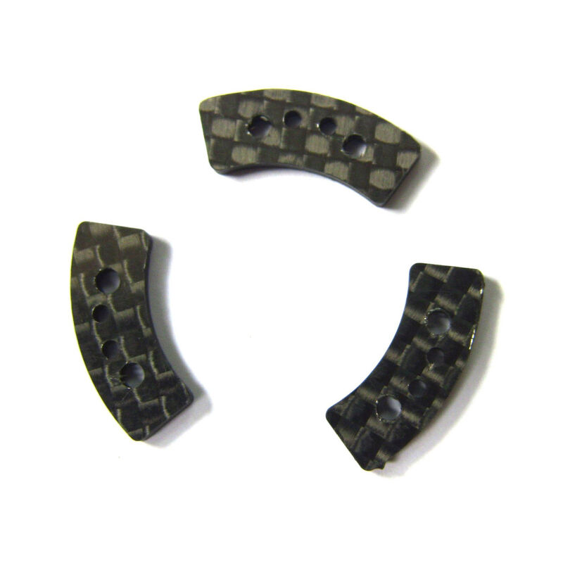 Carbon Fiber Long Slipper Clutch Pads (3): Traxxas