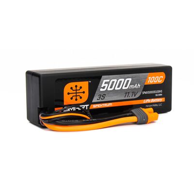 11.1V 5000mAh 3S 100C Smart Hardcase LiPo Battery: IC3 11.1V 5000mAh 3S 100C Smart Hardcase LiPo Battery: IC3