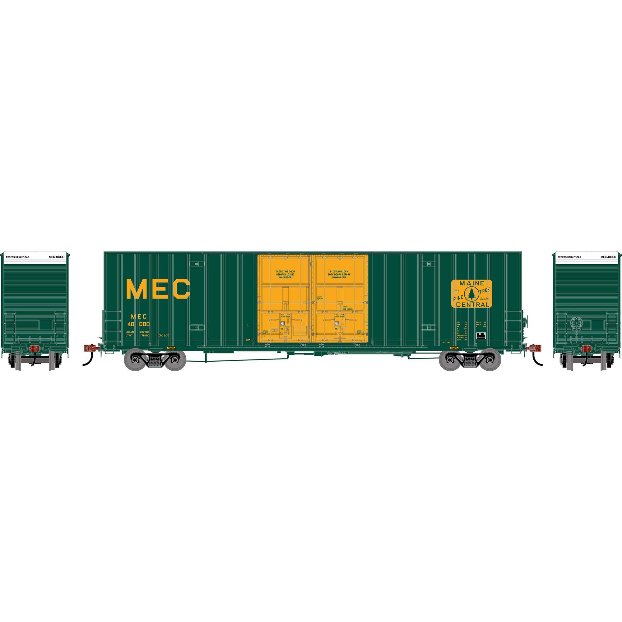 Athearn HOゲージ 貨物車両 4両セット Athearn Athearn HO ATH 60' Gunderson High-Cube Double Door Box Car