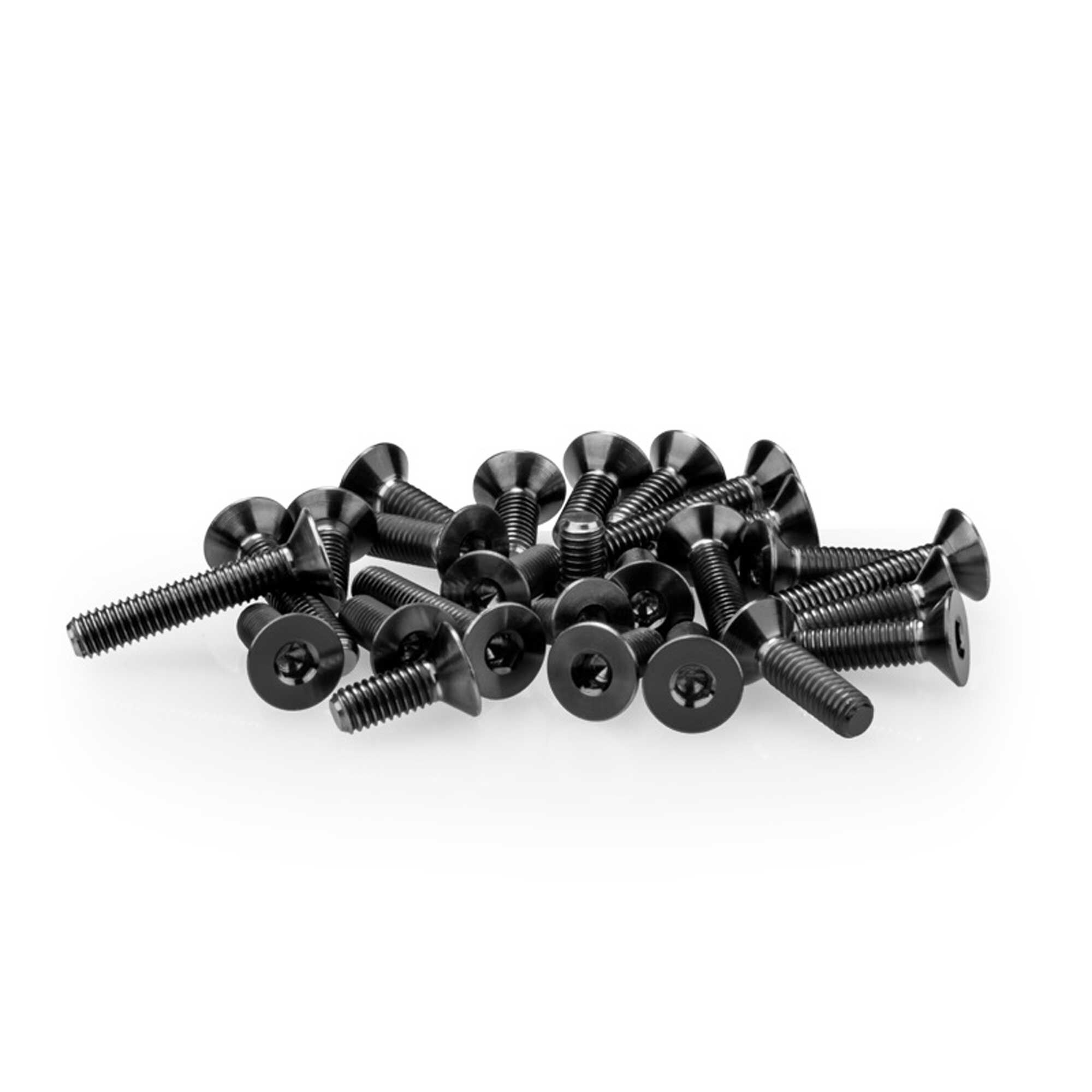 JConcepts, Inc. B6.4 Titanium Screw Set, Lower Black, (26