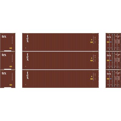 N ATH 40' Corrugated High-Cube Containers, TGHU #758517-3/949994-2/950004-6 (3) N ATH 40' Corrugated High-Cube Containers, TGHU #758517-3/949994-2/950004-6 (3)