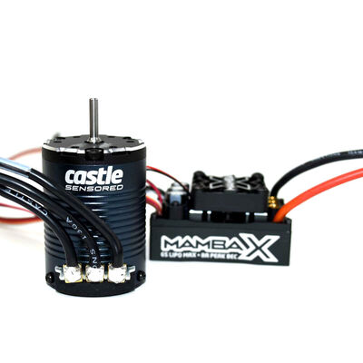 Mamba X Waterproof ESC/1406-2280Kv Sensored Brushless Motor Combo: 4mm Bullet Mamba X Waterproof ESC/1406-2280Kv Sensored Brushless Motor Combo: 4mm Bullet
