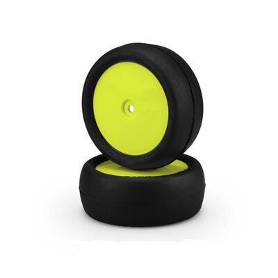 1/10 Smoothie 2 2.2â Pre-Mounted Front 4x4 Buggy Tires, Yellow Wheels, Silver Compound (2) 1/10 Smoothie 2 2.2â Pre-Mounted Front 4x4 Buggy Tires, Yellow Wheels, Silver Compound (2)