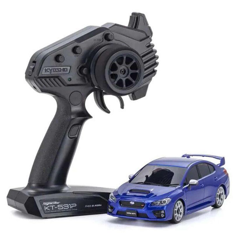 Kyosho 1/28 Subaru WRX STI WR MINI-Z AWD RTR, Blue | Horizon Hobby