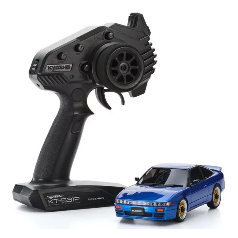 Kyosho 1/28 Nissan Sileighty MA-020 4WD MINI-Z RTR, Blue