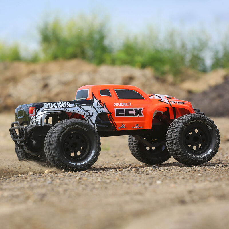 1/10 Ruckus 2WD Monster Truck Brushed RTR, Orange