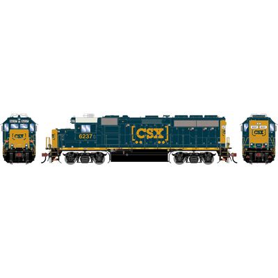 HO GP40-2 Locomotive with DCC & Sound, CSXT 'Boxcar Logo' #6237 HO GP40-2 Locomotive with DCC & Sound, CSXT 'Boxcar Logo' #6237