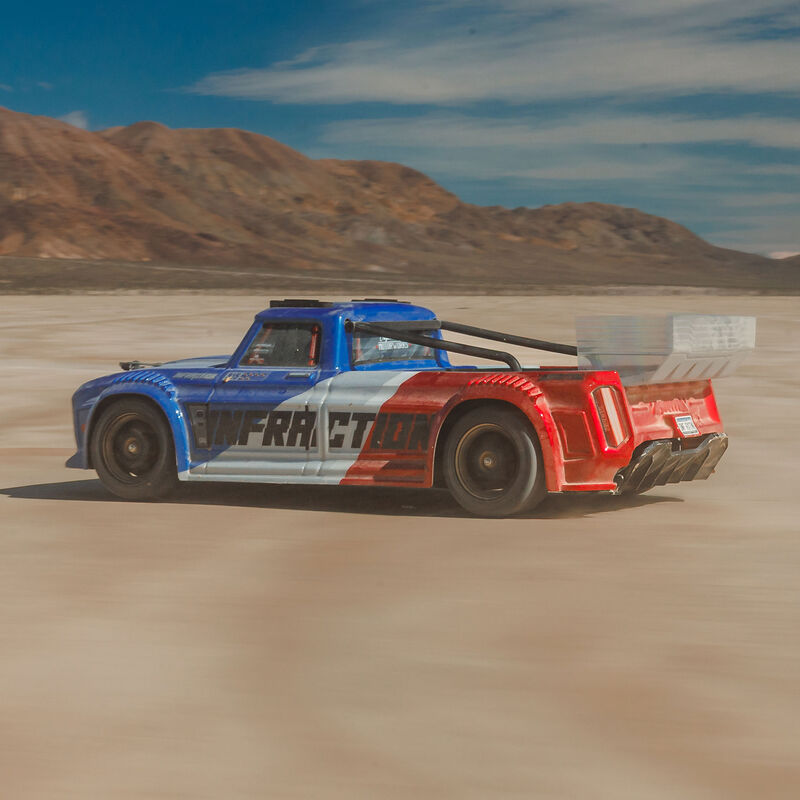 1/8 INFRACTION 223S DSC 4X4 RTR Brushless All-Road Street Bash Truck, Blue/Red