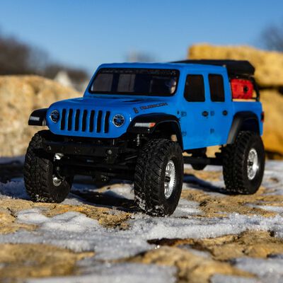 1/24 SCX24 Jeep JT Gladiator 4X4 RTR Brushed Rock Crawler (Battery & Charger Included), Blue 1/24 SCX24 Jeep JT Gladiator 4X4 RTR Brushed Rock Crawler (Battery & Charger Included), Blue