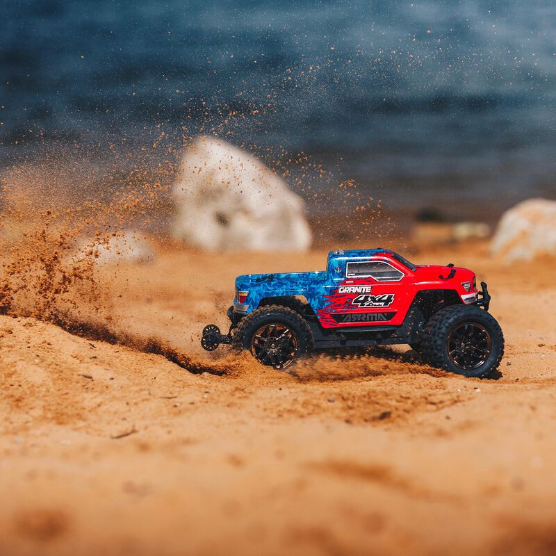 1/10 GRANITE 3S BLX 4WD Brushless Monster Truck with Spektrum RTR, Red/Blue