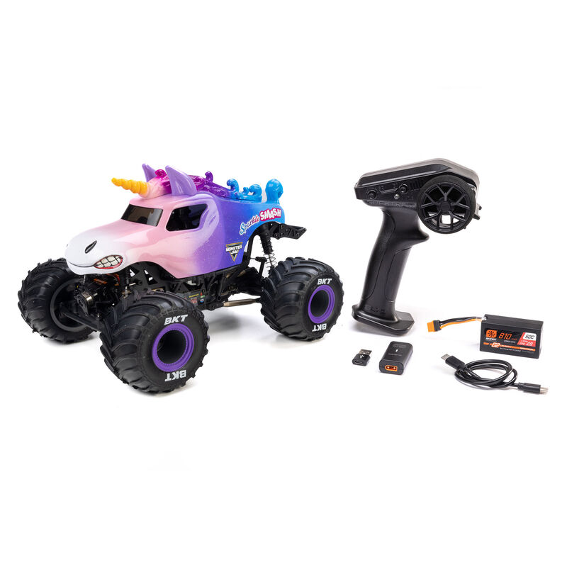 Losi 1/18 Mini LMT Sparkle Smash 2S 4X4 RTR Brushed Monster Truck (Battery & Charger Included) Losi 1/18 Mini LMT Sparkle Smash 2S 4X4 RTR Brushed Monster Truck (Battery & Charger Included)