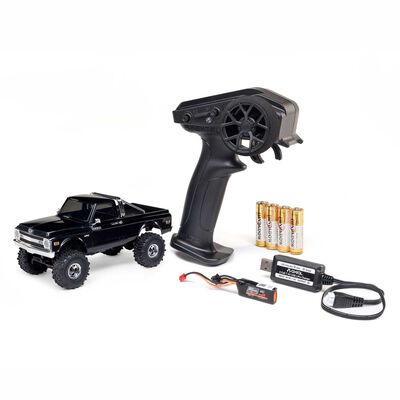 1/30 SCX30 Chevrolet K10 4X4 RTR Brushed Rock Crawler (Battery & Charger Included), Black 1/30 SCX30 Chevrolet K10 4X4 RTR Brushed Rock Crawler (Battery & Charger Included), Black