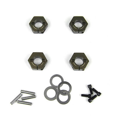 Wheel Hexes 12mm Aluminum (4): SCT410 Wheel Hexes 12mm Aluminum (4): SCT410