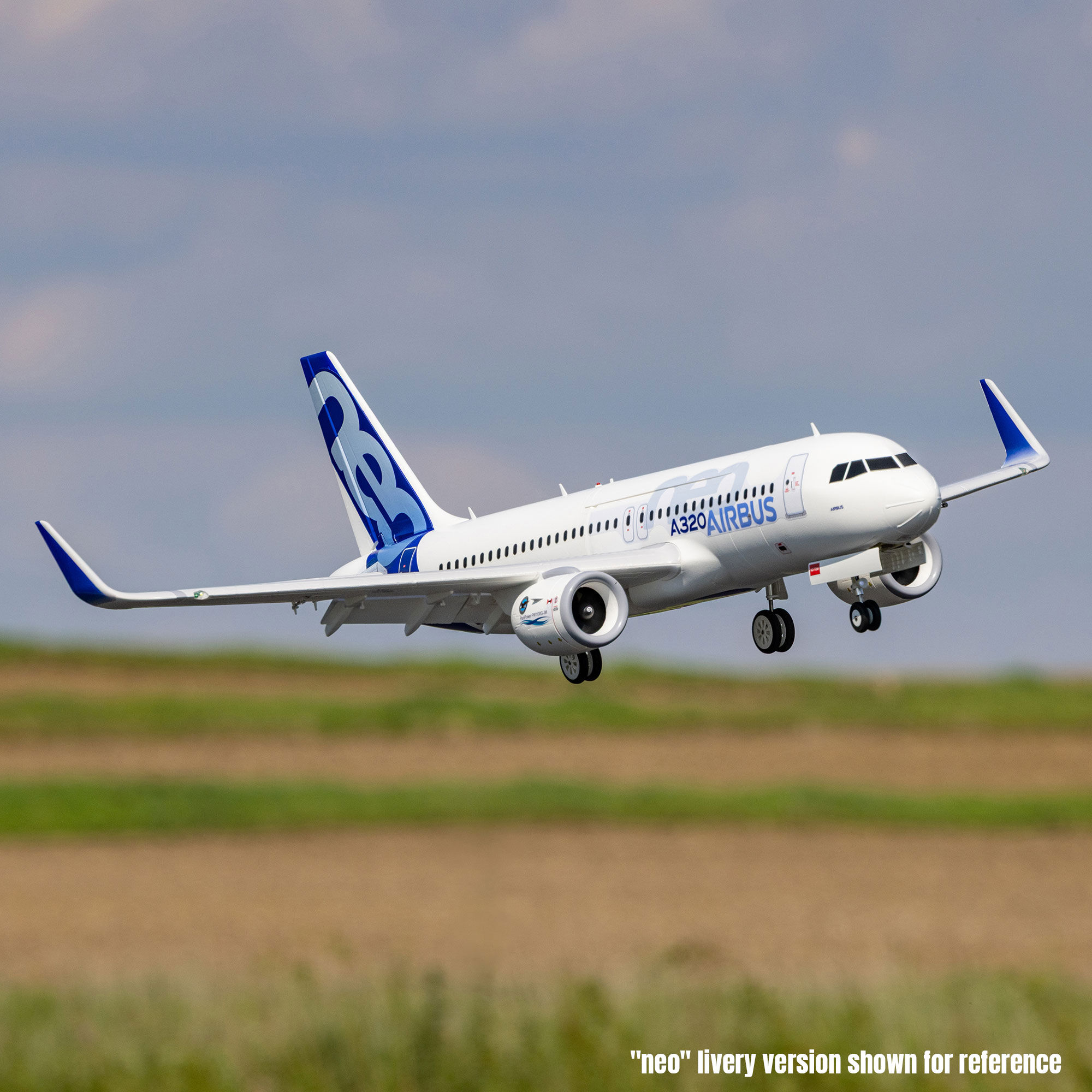 E-flite Airbus A320neo Twin 64mm EDF BNF Basic with AS3X+ and SAFE